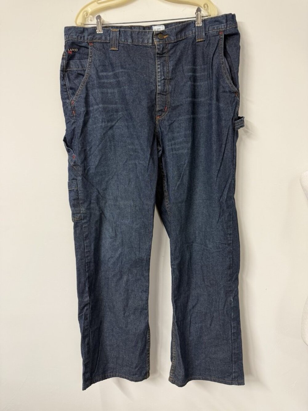 Lapco FR Men's Size 40x32 Straight Leg Blue Denim Jeans Flame Resistant NFPA 70E